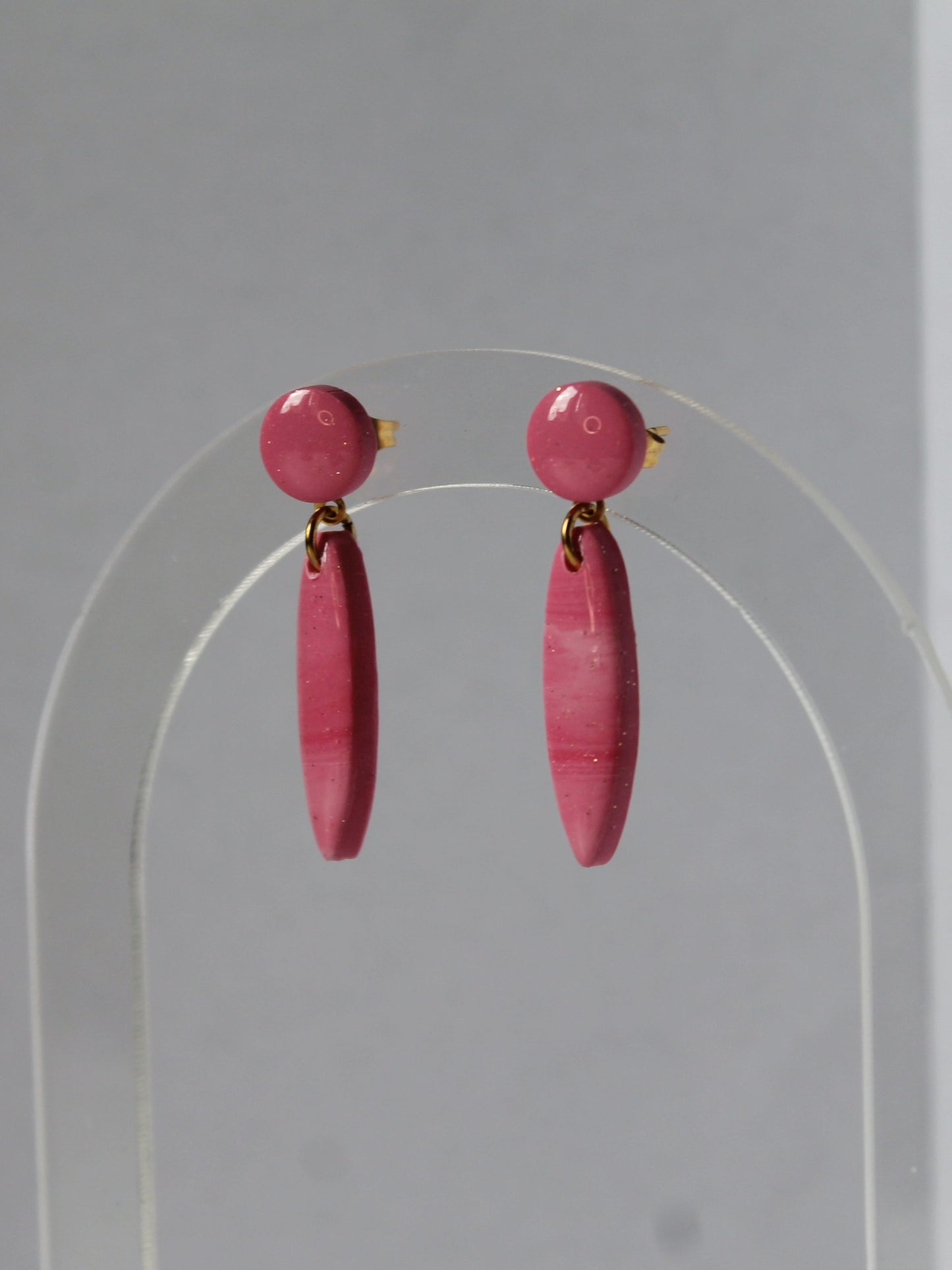 Boucles d'oreilles rose plusdelles