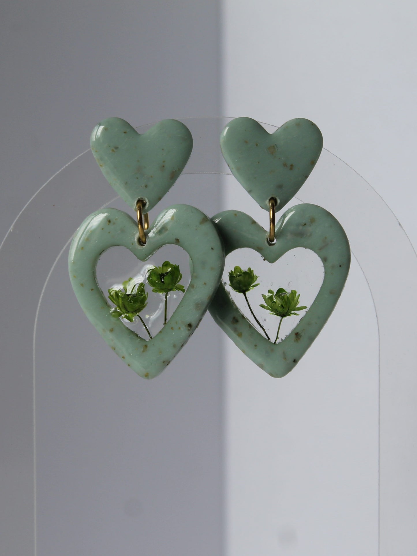 Boucles d'oreilles Cœur Verdoyant plusdelles