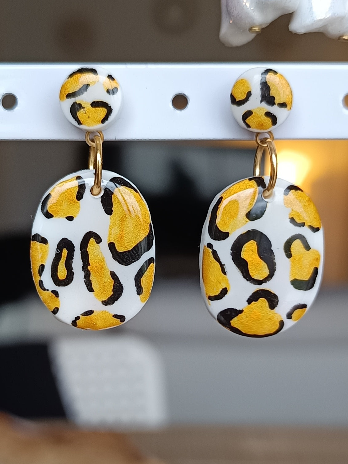 Boucles d'oreilles léopard