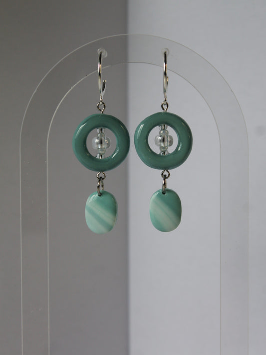 Boucles d'oreilles Aqua