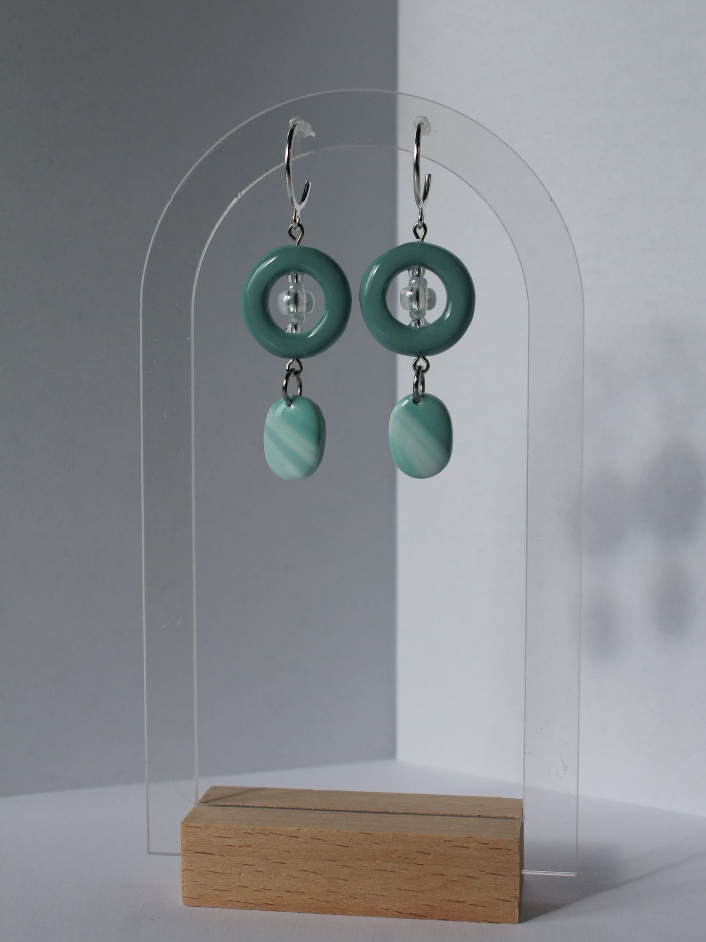 Boucles d'oreilles Aqua