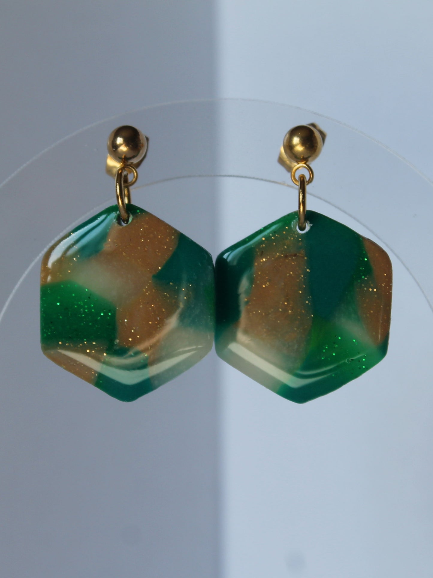 Boucles d'oreilles "Hexa Harmonie"