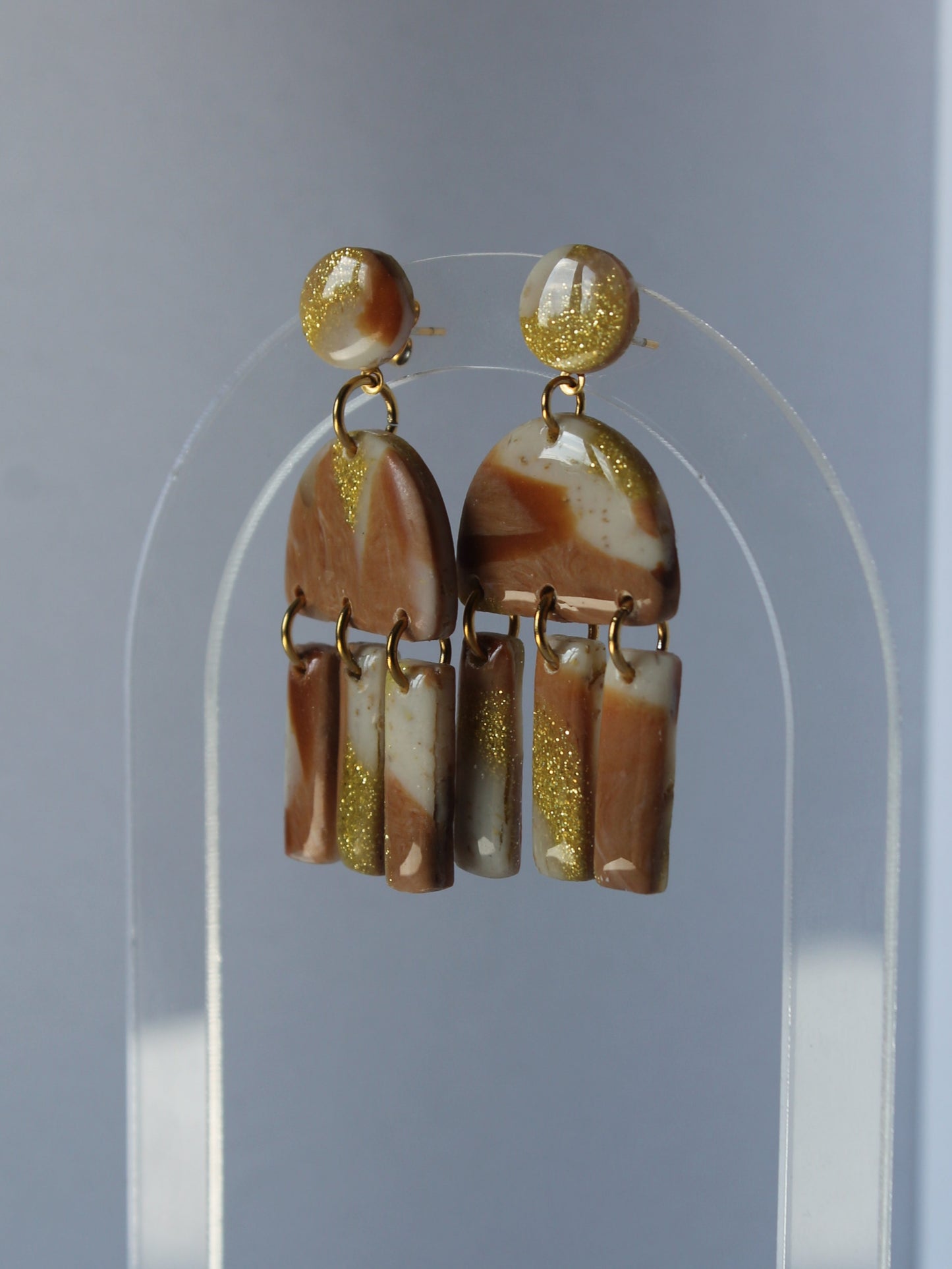 Boucles d'oreilles "Élégance Sablée"