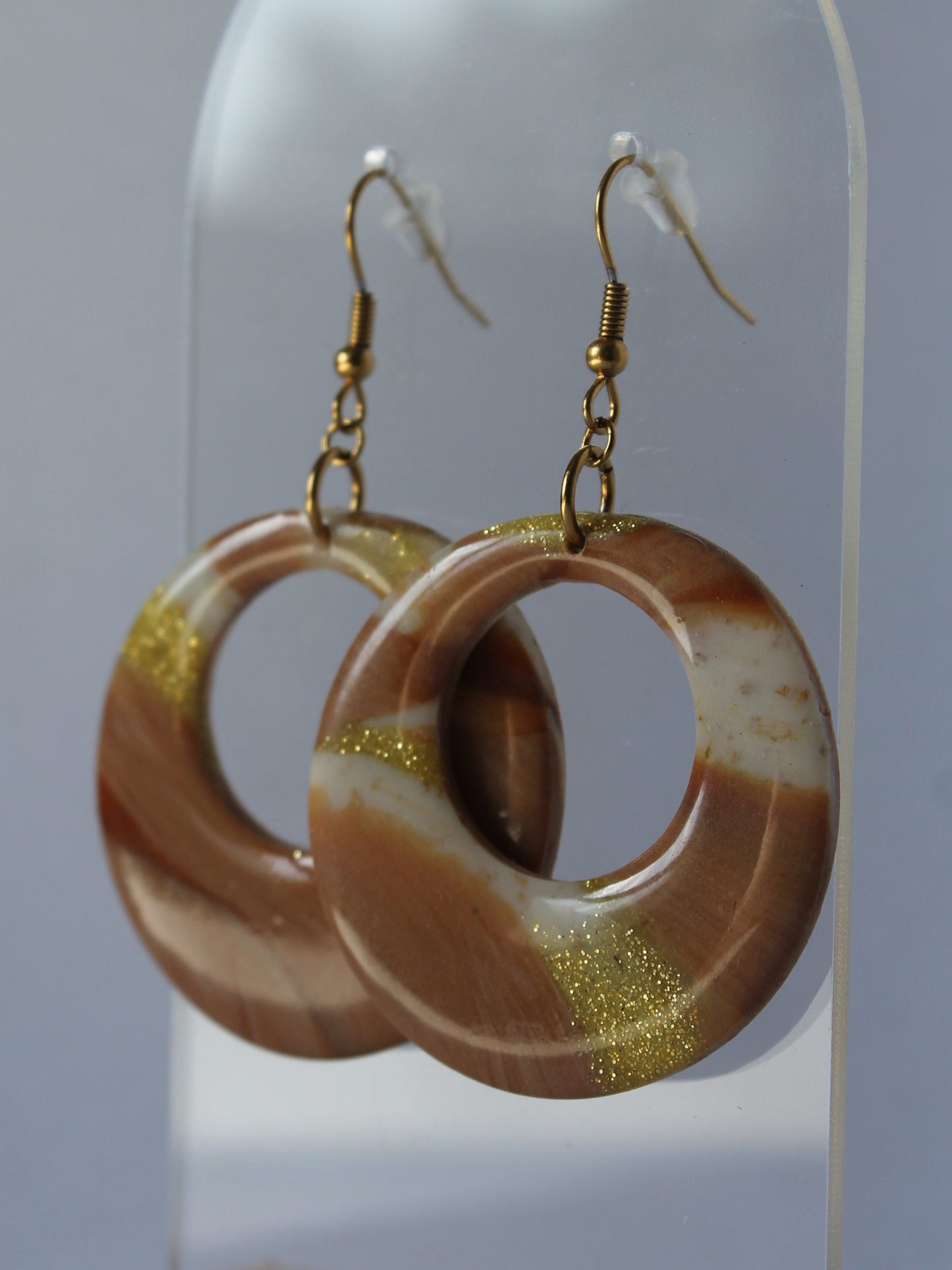 Boucles d'oreilles "Rayons Dorés"