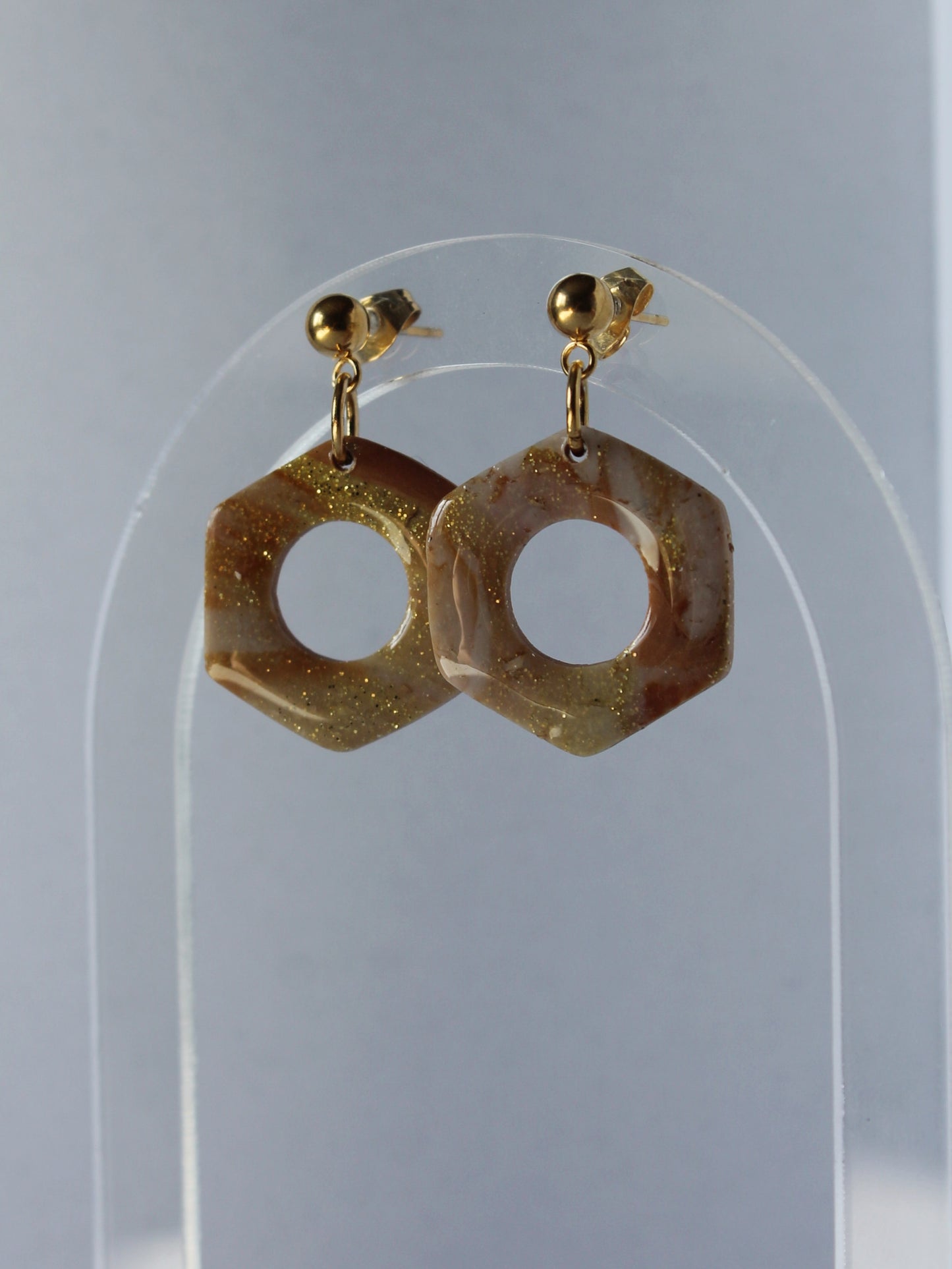 Boucles d'oreilles "Éclats d'Ambre"
