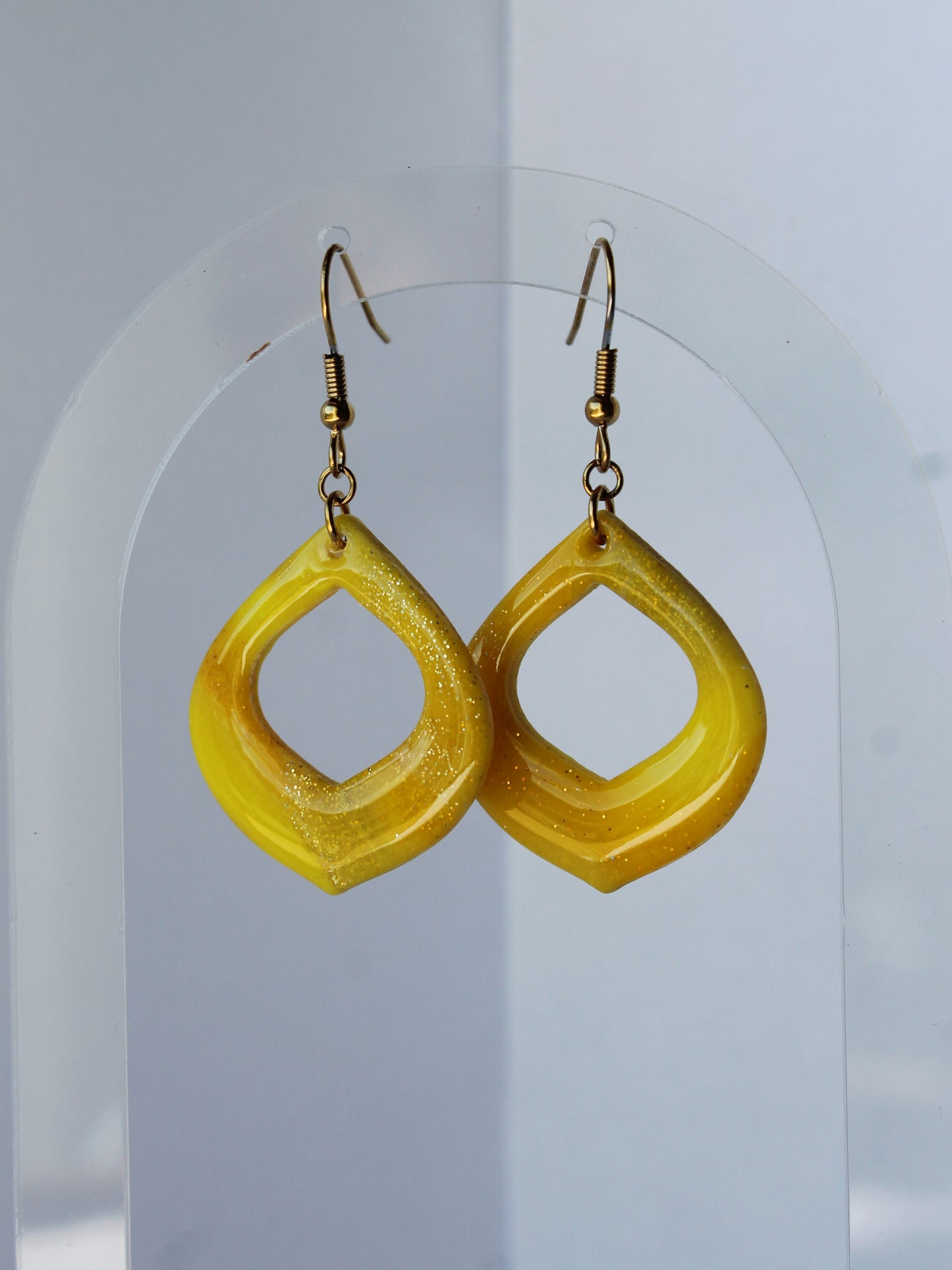 Boucles d'Oreilles Jaune Acidulé