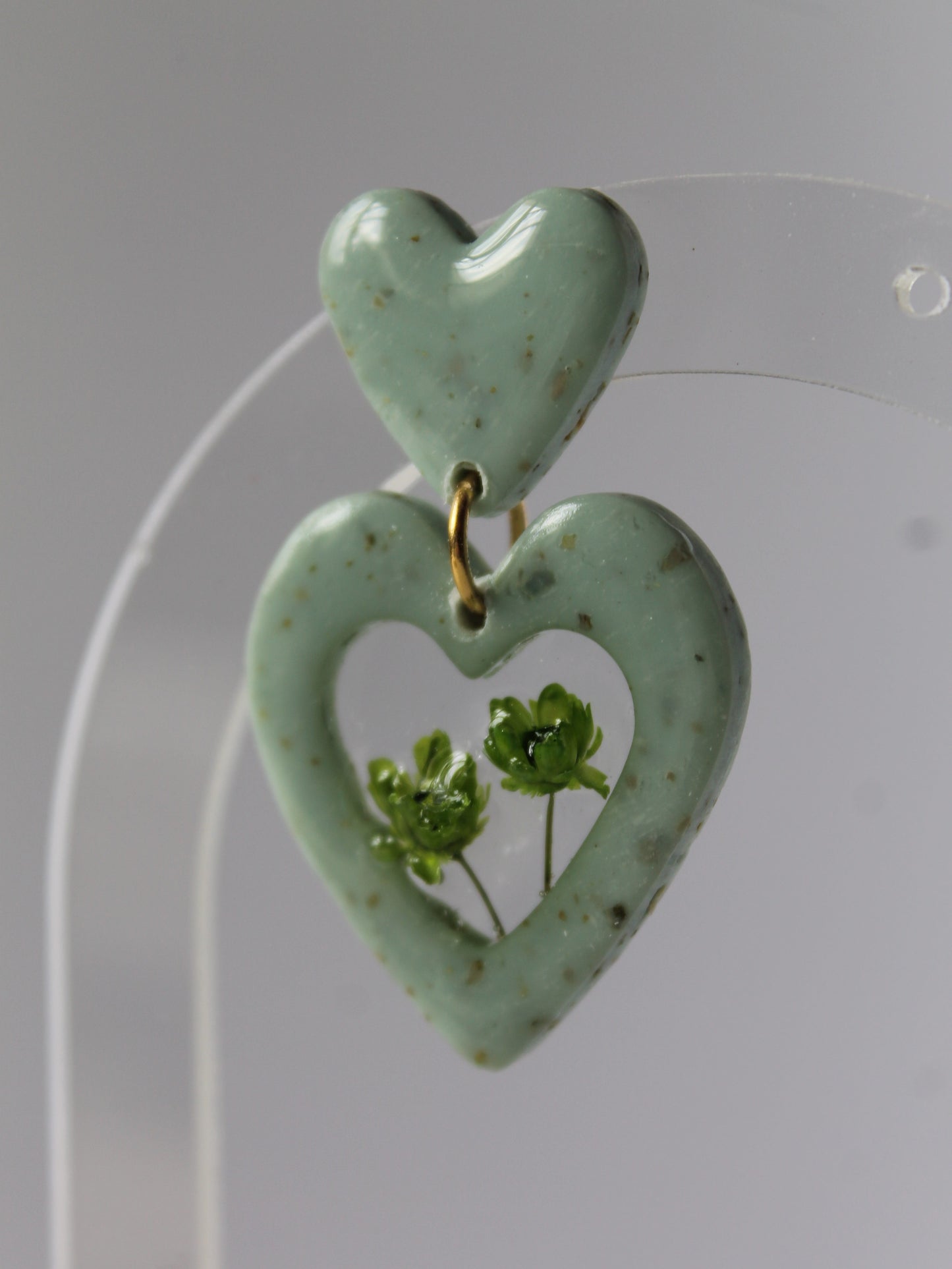 Boucles d'oreilles Cœur Verdoyant plusdelles 