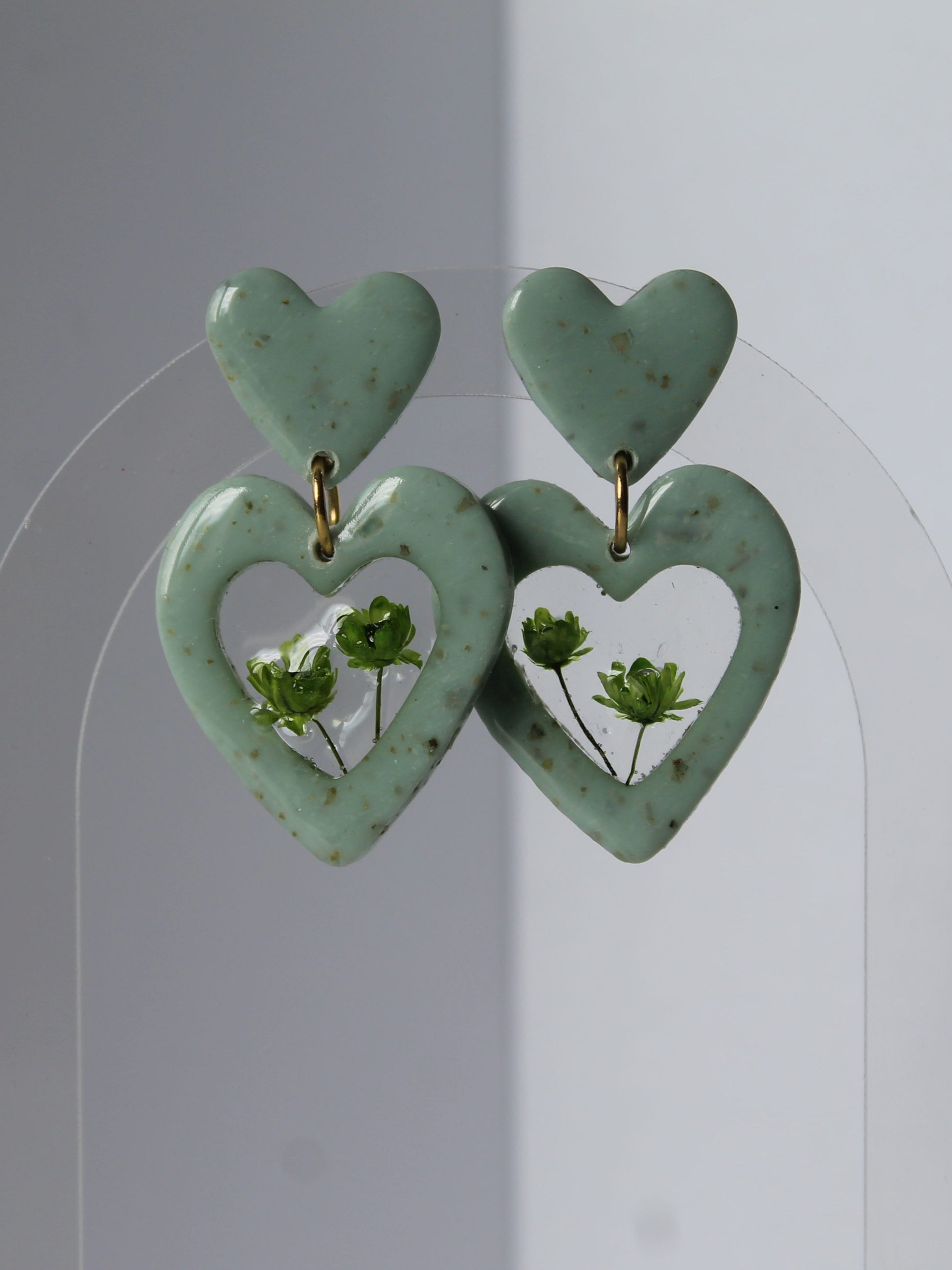 Boucles d'oreilles Cœur Verdoyant plusdelles 
