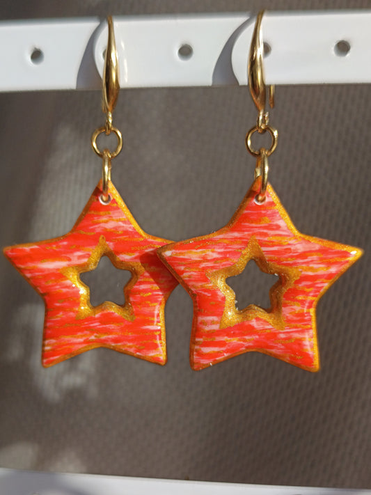 Boucles d'oreilles étoile