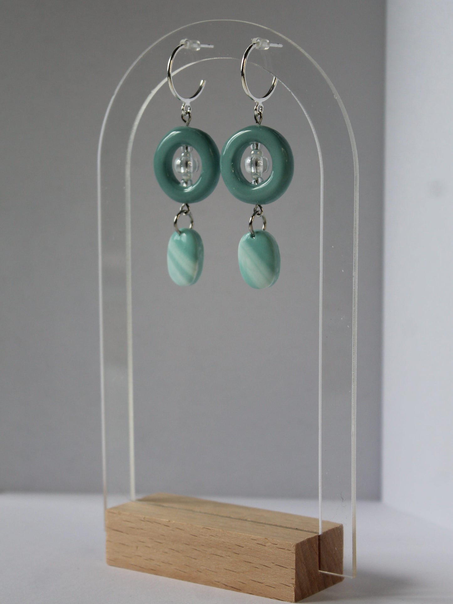 Boucles d'oreilles Aqua