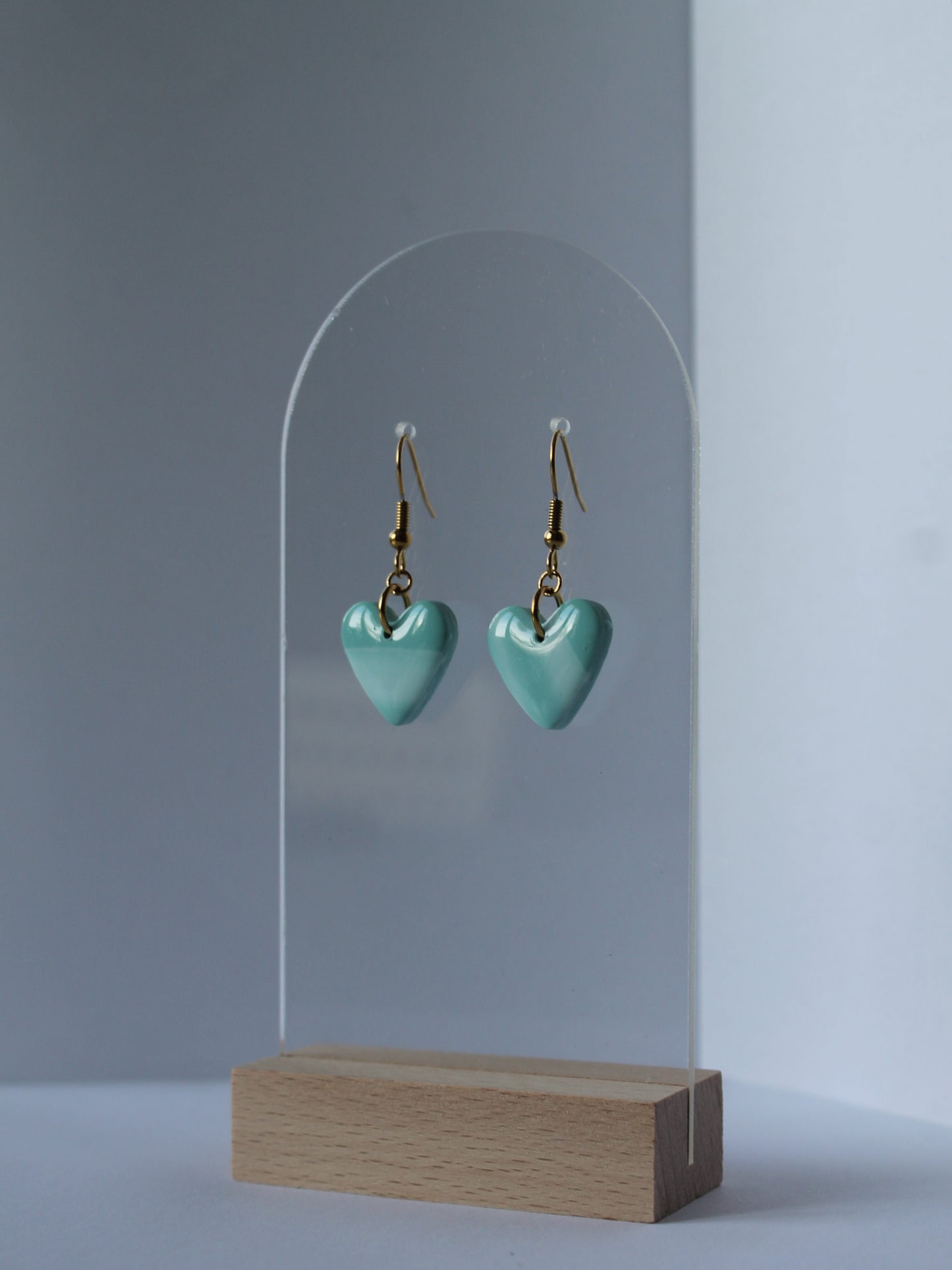 Boucles d'oreilles "Cœur Aquatique"
