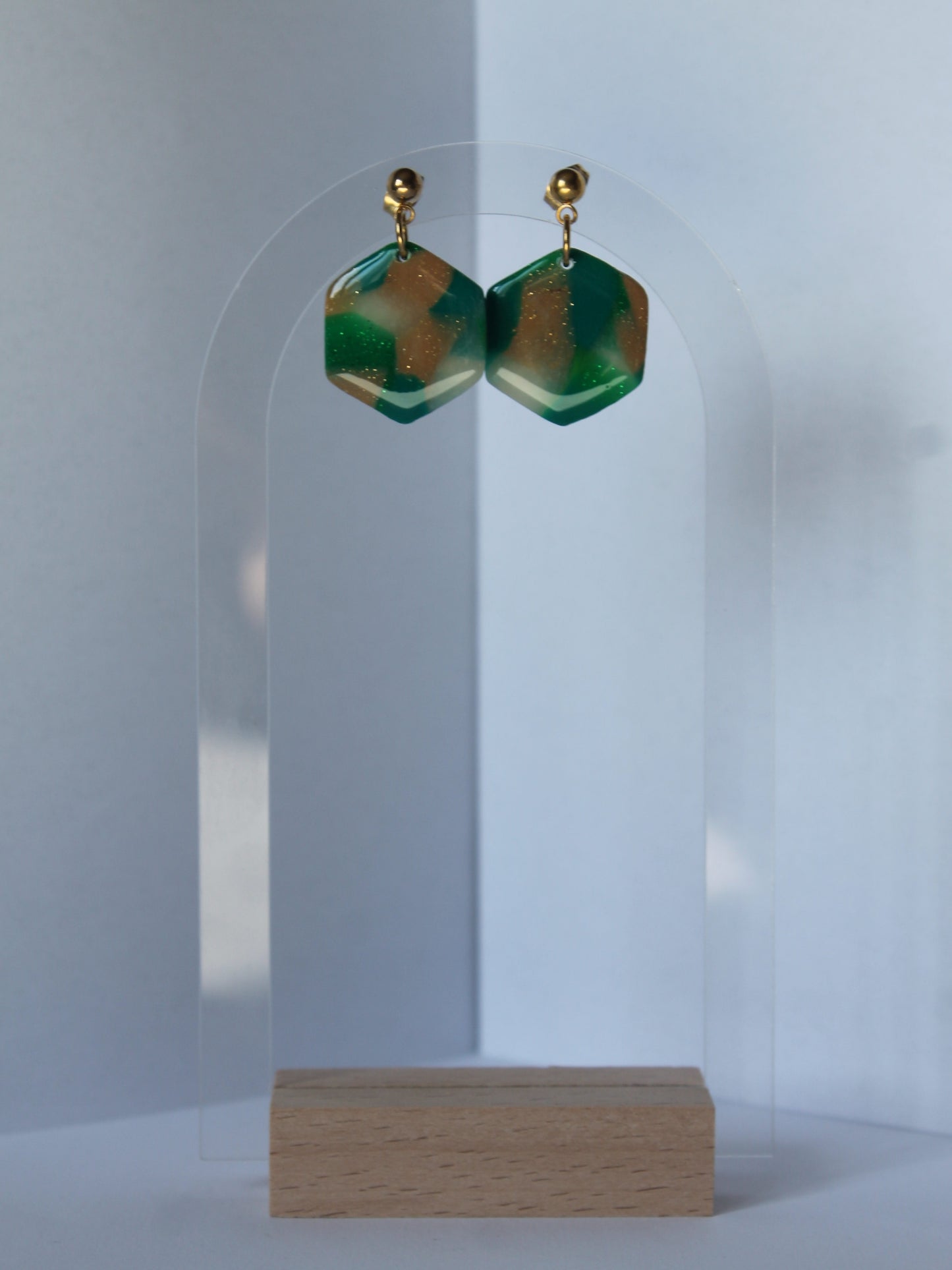Boucles d'oreilles "Hexa Harmonie"