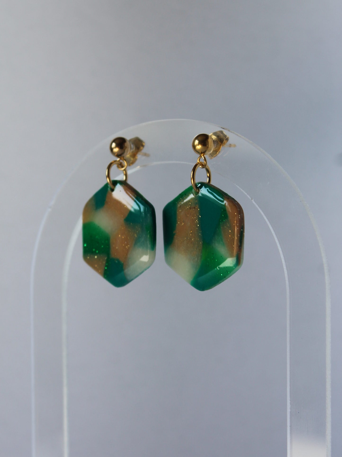 Boucles d'oreilles "Hexa Harmonie"