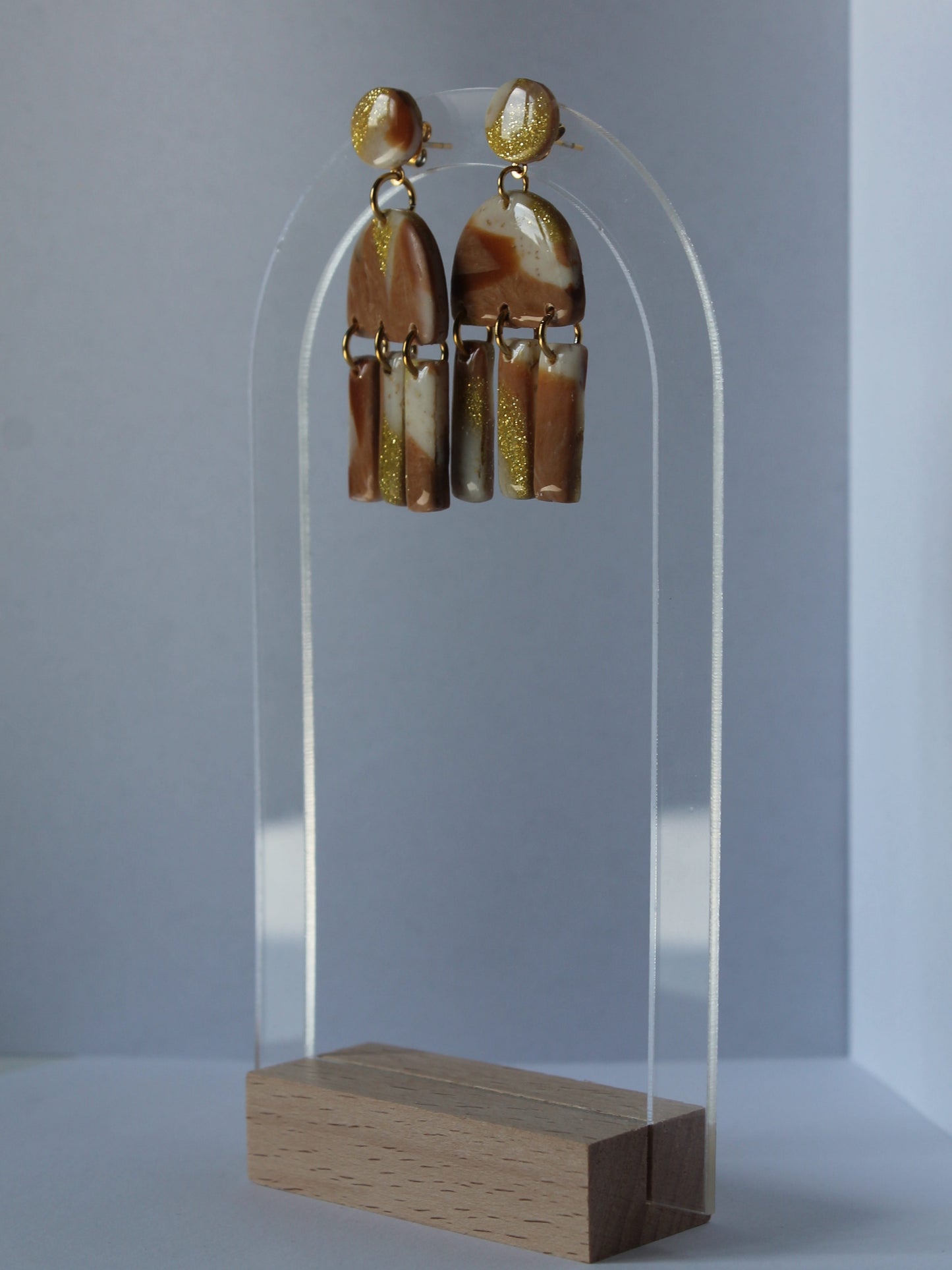 Boucles d'oreilles "Élégance Sablée"