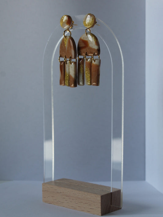 Boucles d'oreilles "Élégance Sablée"