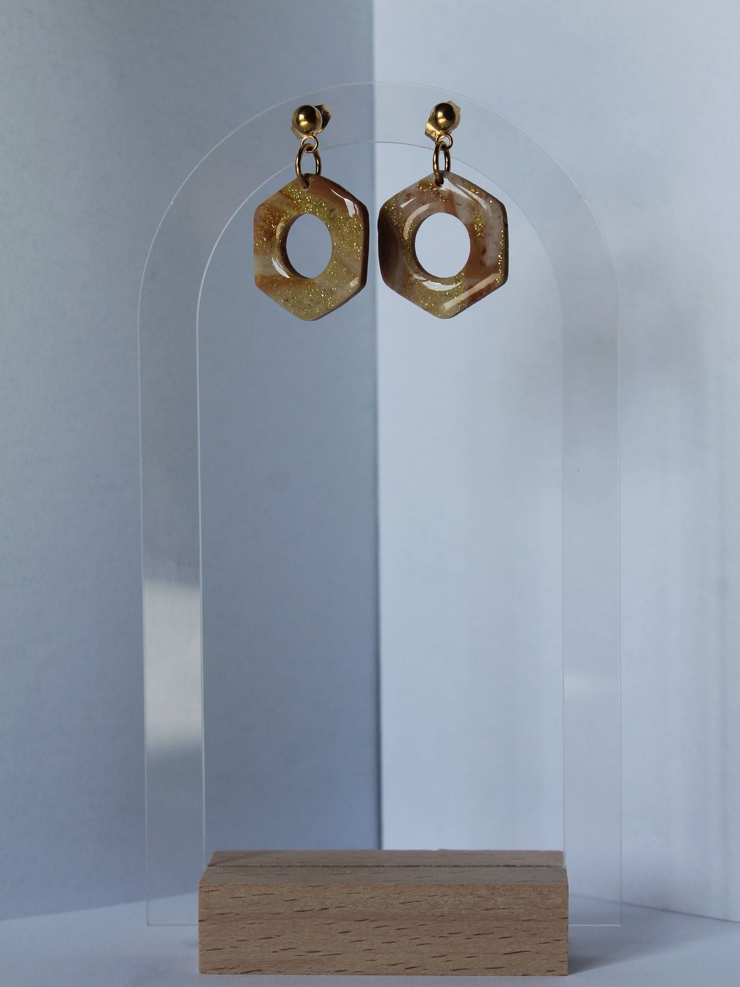 Boucles d'oreilles "Éclats d'Ambre"