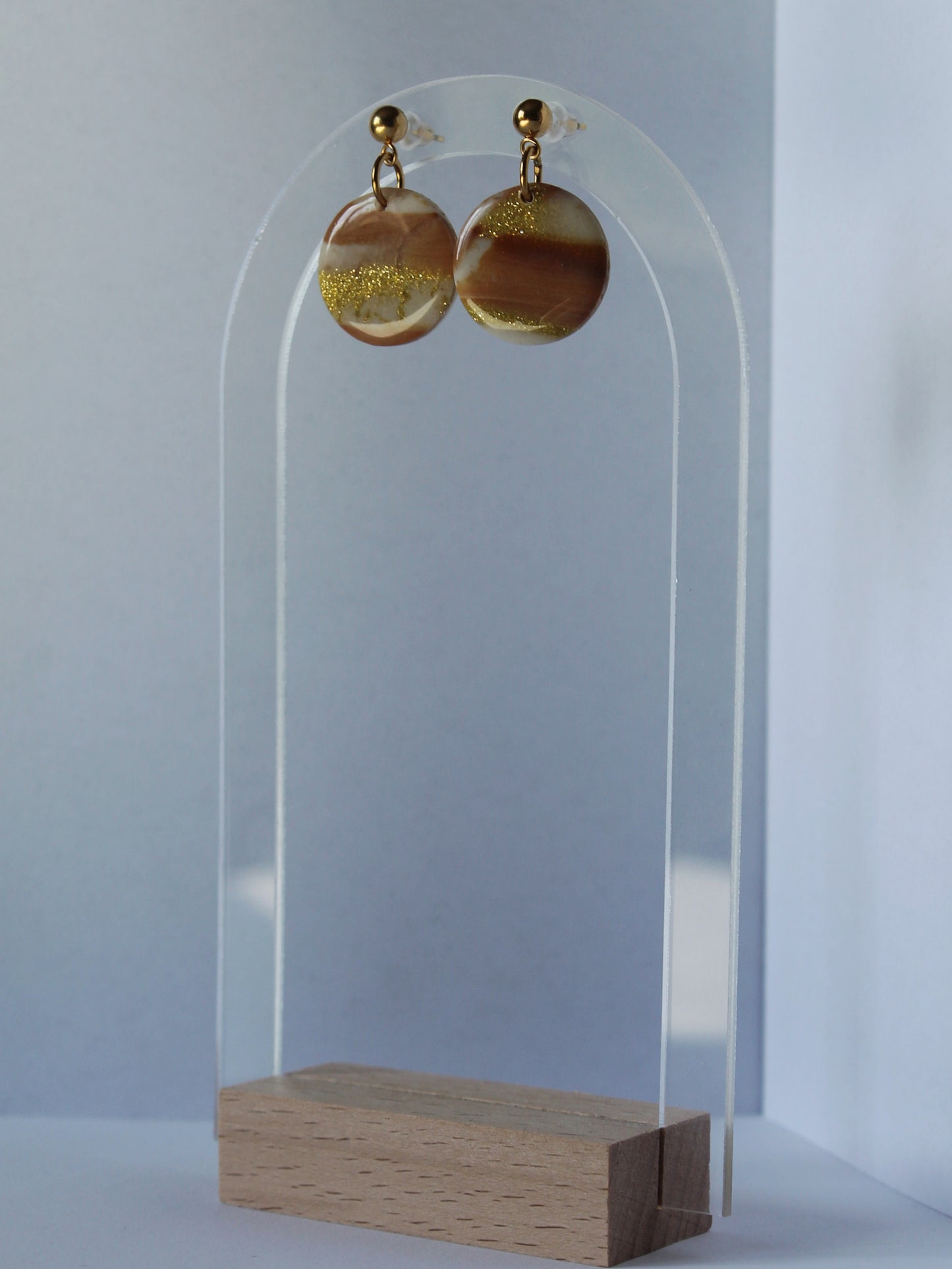 Boucles d'oreilles "Nuances Dorées"