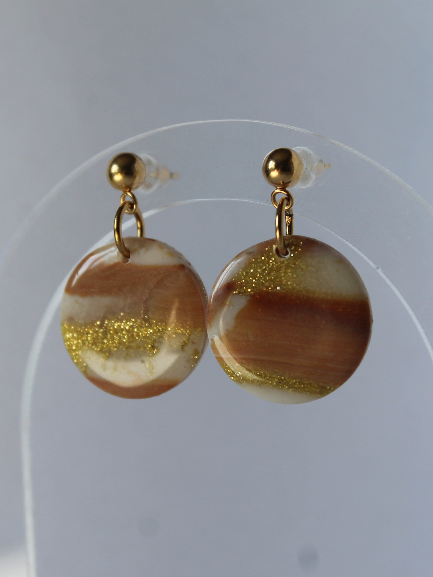 Boucles d'oreilles "Nuances Dorées"