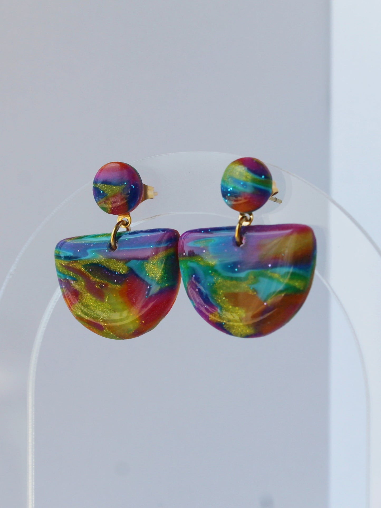 Boucles d'Oreilles Harmonie Colorée
