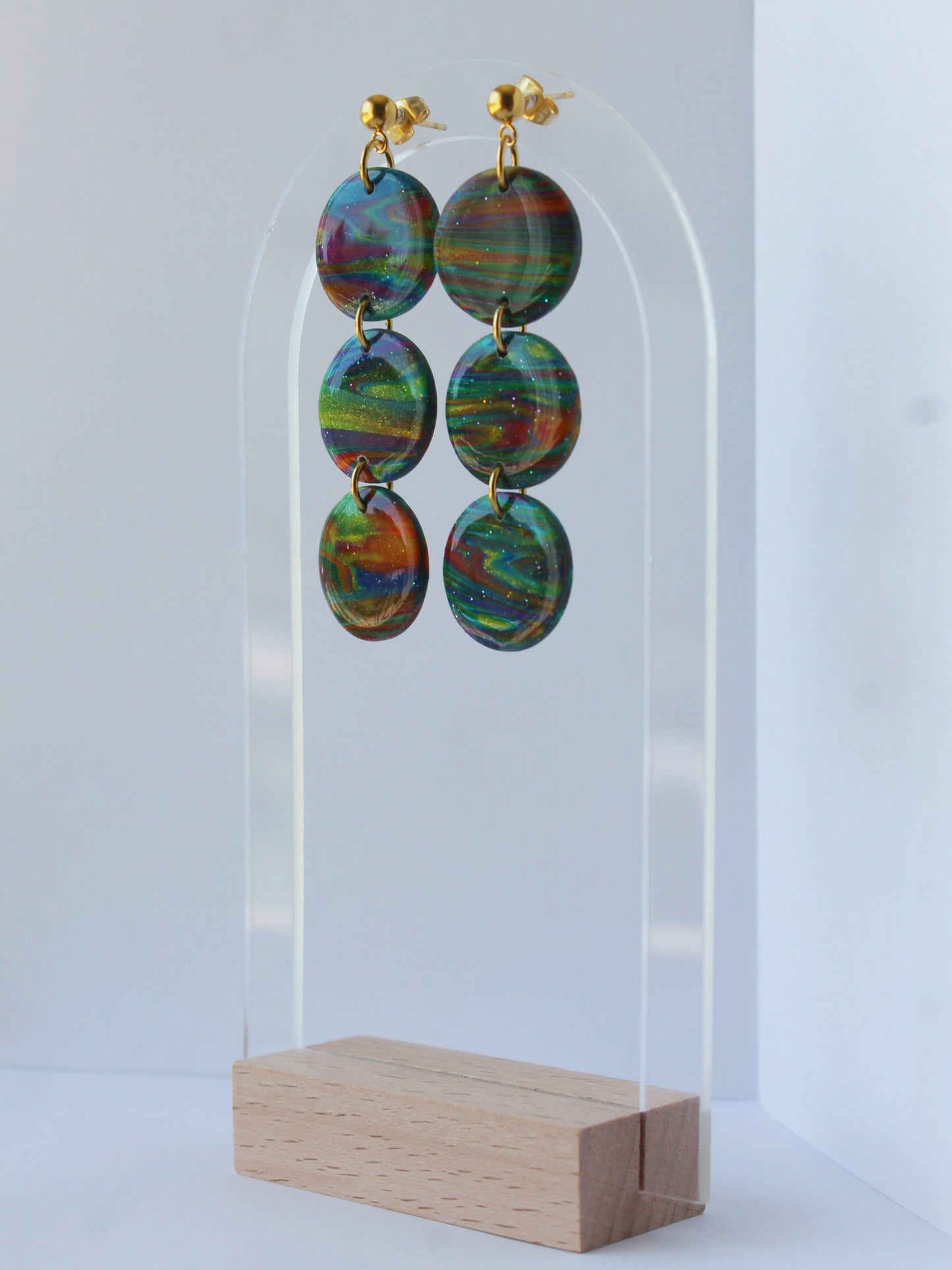 Boucles d'Oreilles Cascade de Couleurs