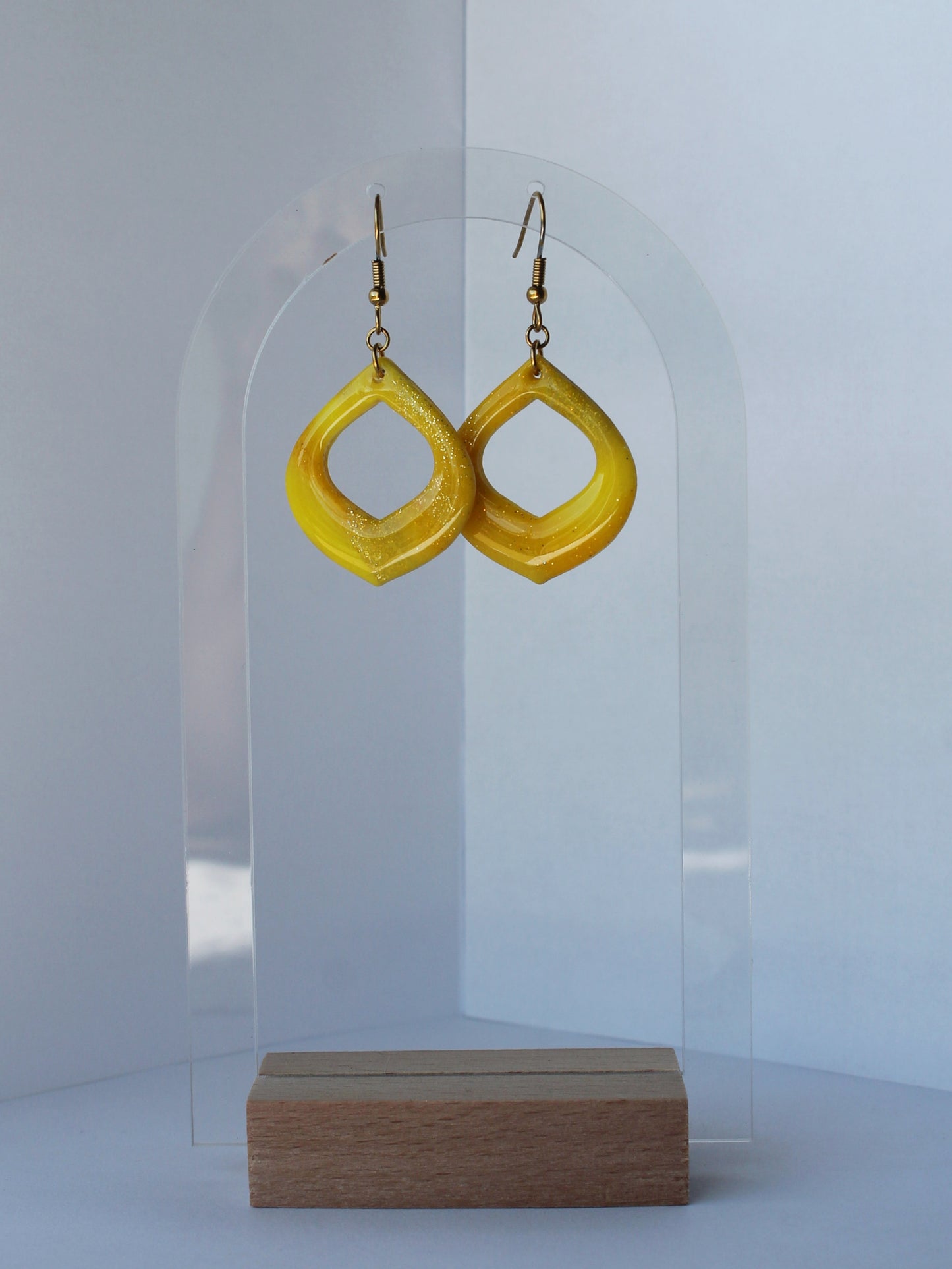 Boucles d'Oreilles Jaune Acidulé