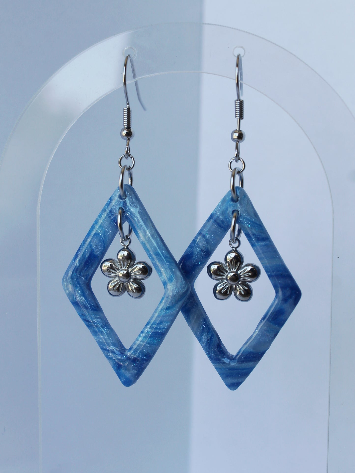 Boucles d'Oreilles Blue Cloud
