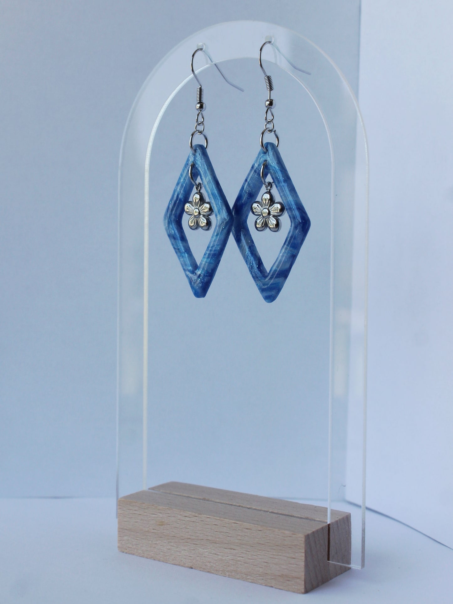 Boucles d'Oreilles Blue Cloud