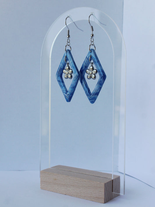 Boucles d'Oreilles Blue Cloud