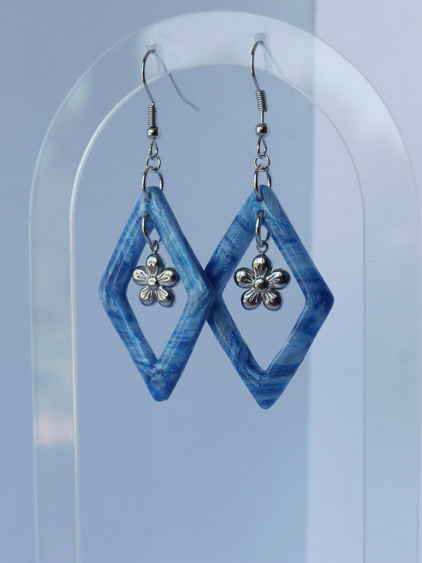 Boucles d'Oreilles Blue Cloud