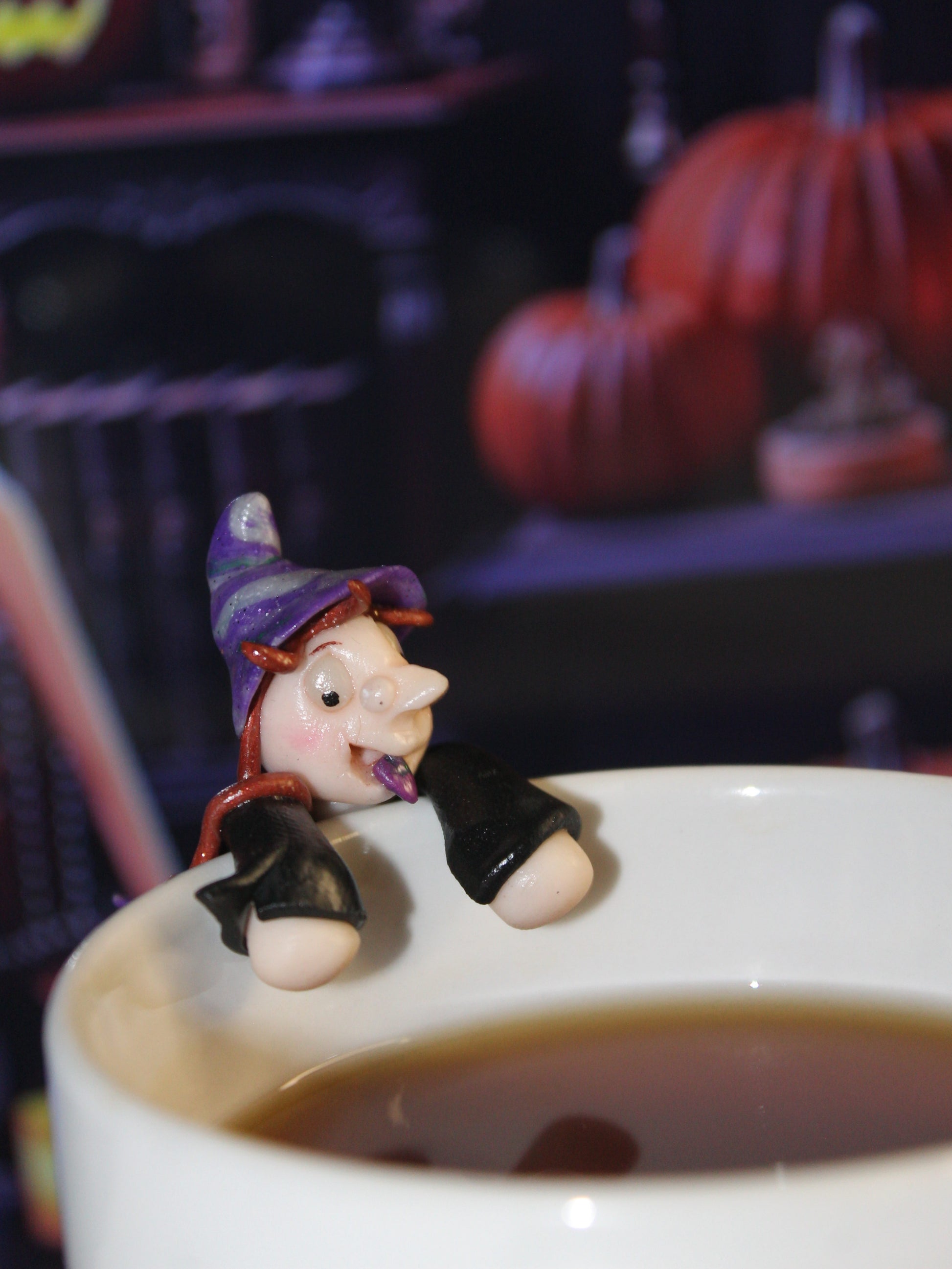 Porte sachet de thé sorcière plusdelles