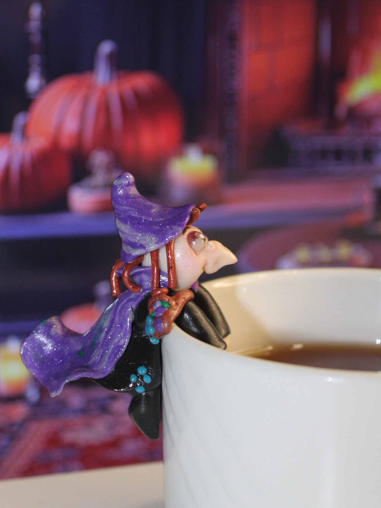 Porte sachet de thé sorcière plusdelles 