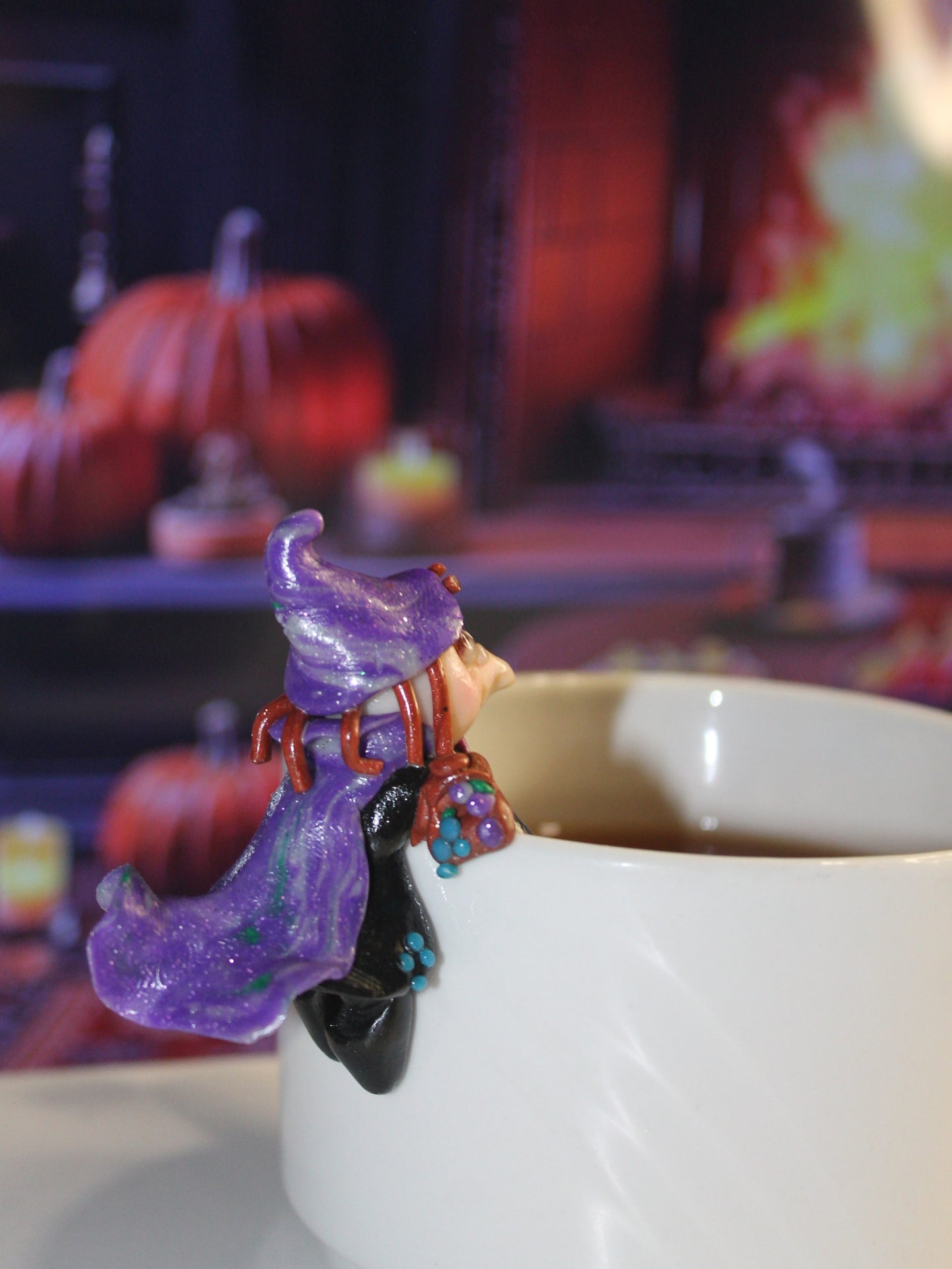 Porte sachet de thé sorcière plusdelles 