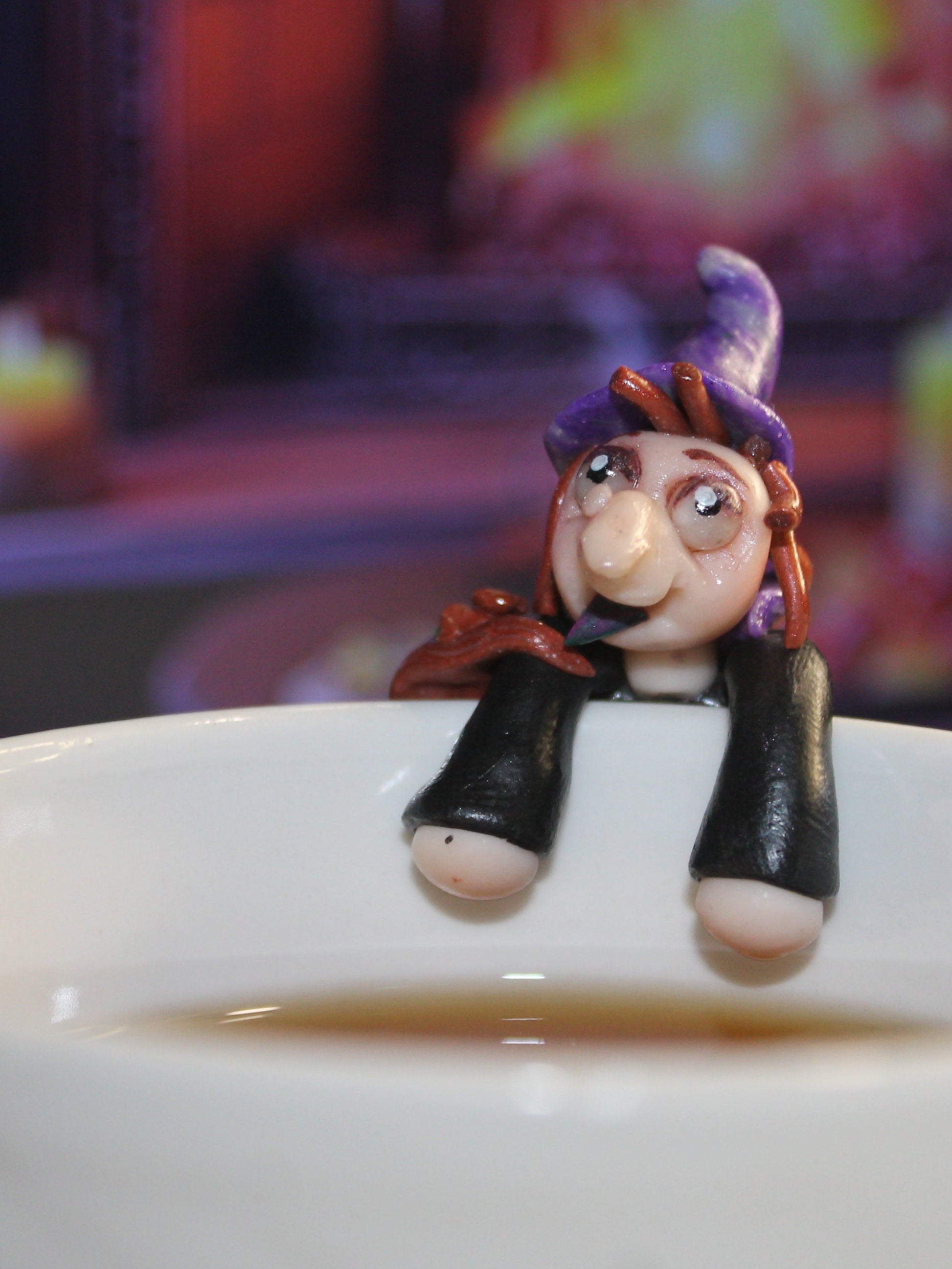 Porte sachet de thé sorcière plusdelles 