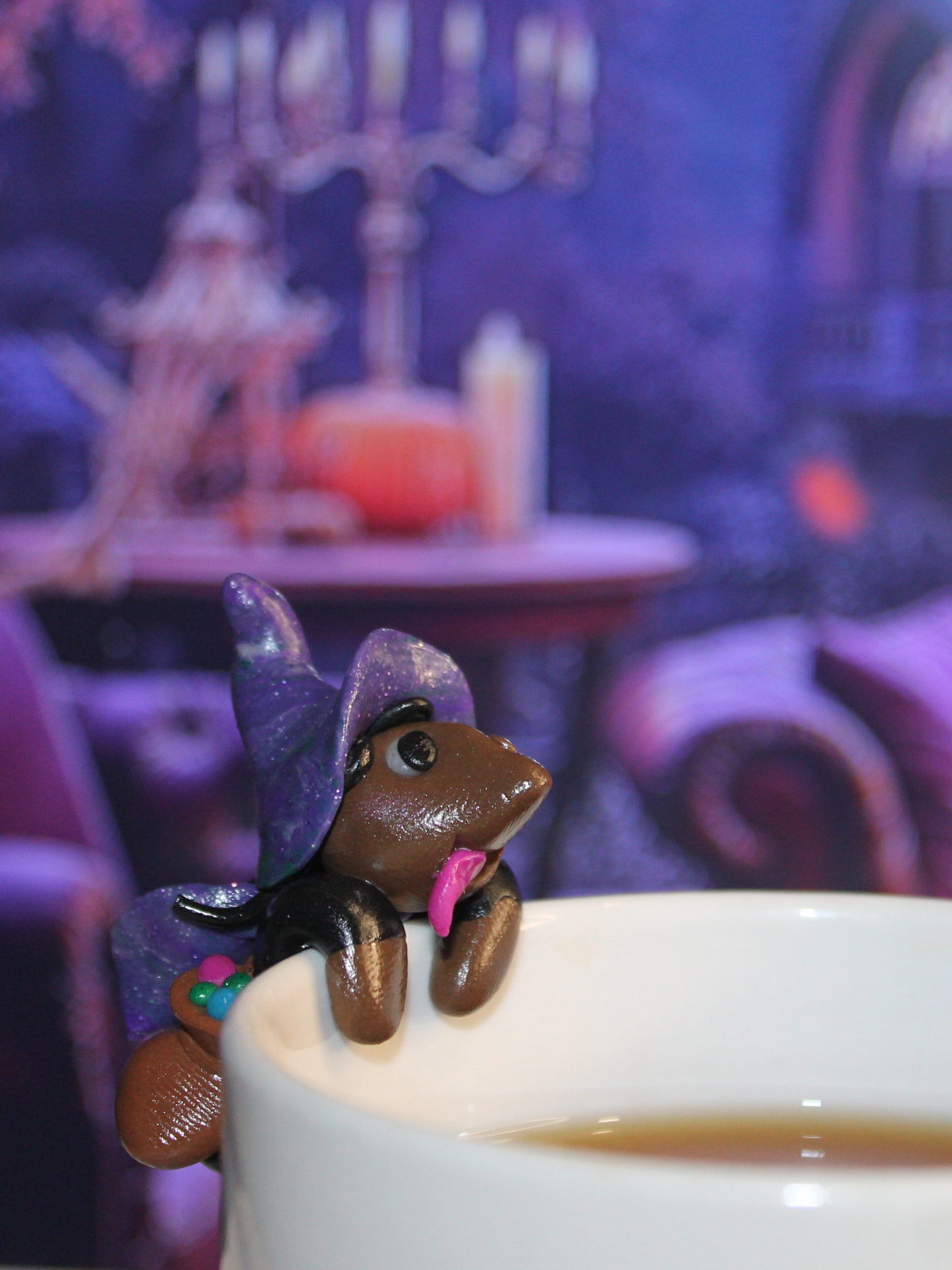 Porte sachet de thé sorcière plusdelles 