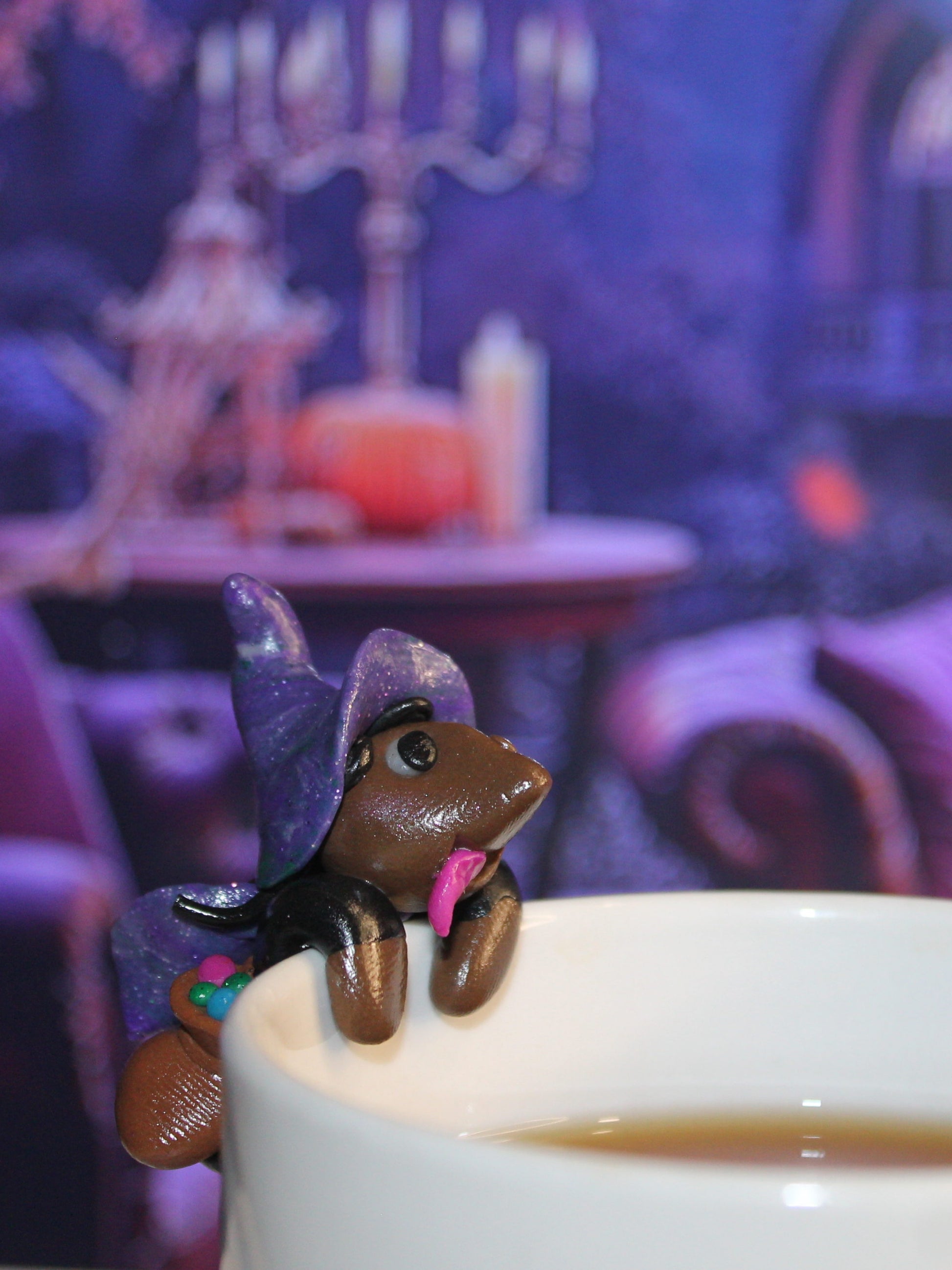 Porte sachet de thé sorcière plusdelles 