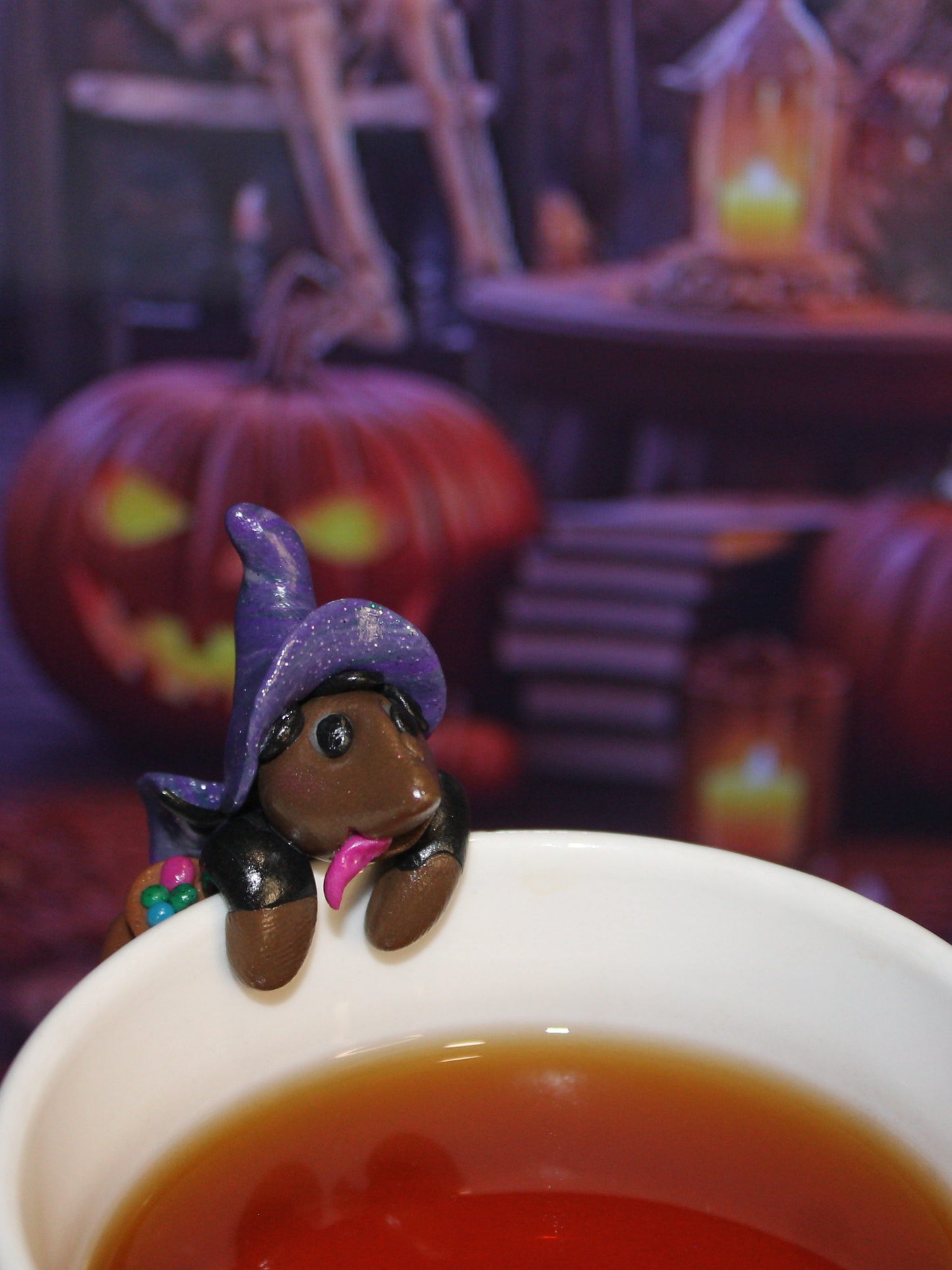 Porte sachet de thé sorcière plusdelles 