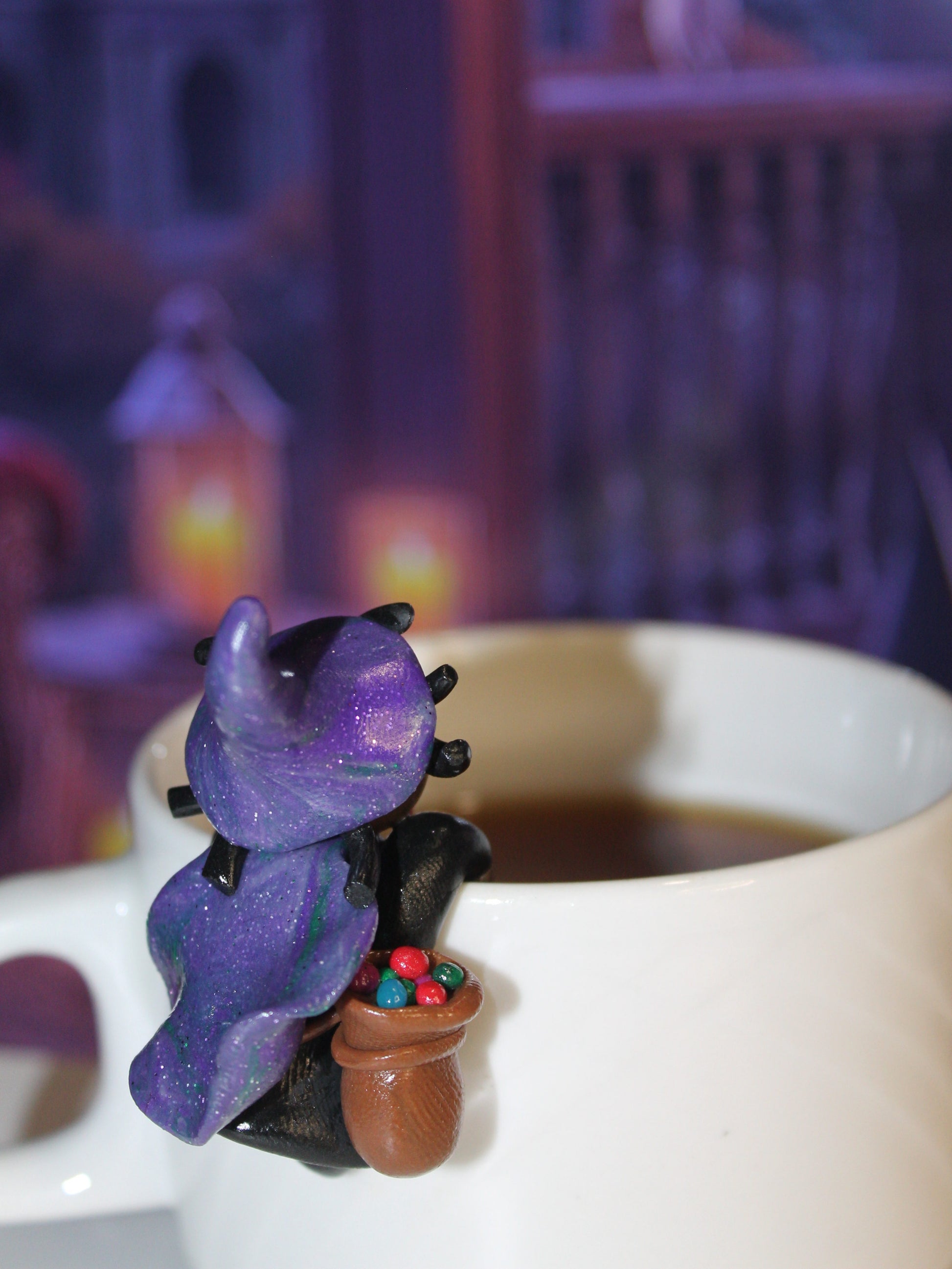 Porte sachet de thé sorcière plusdelles 