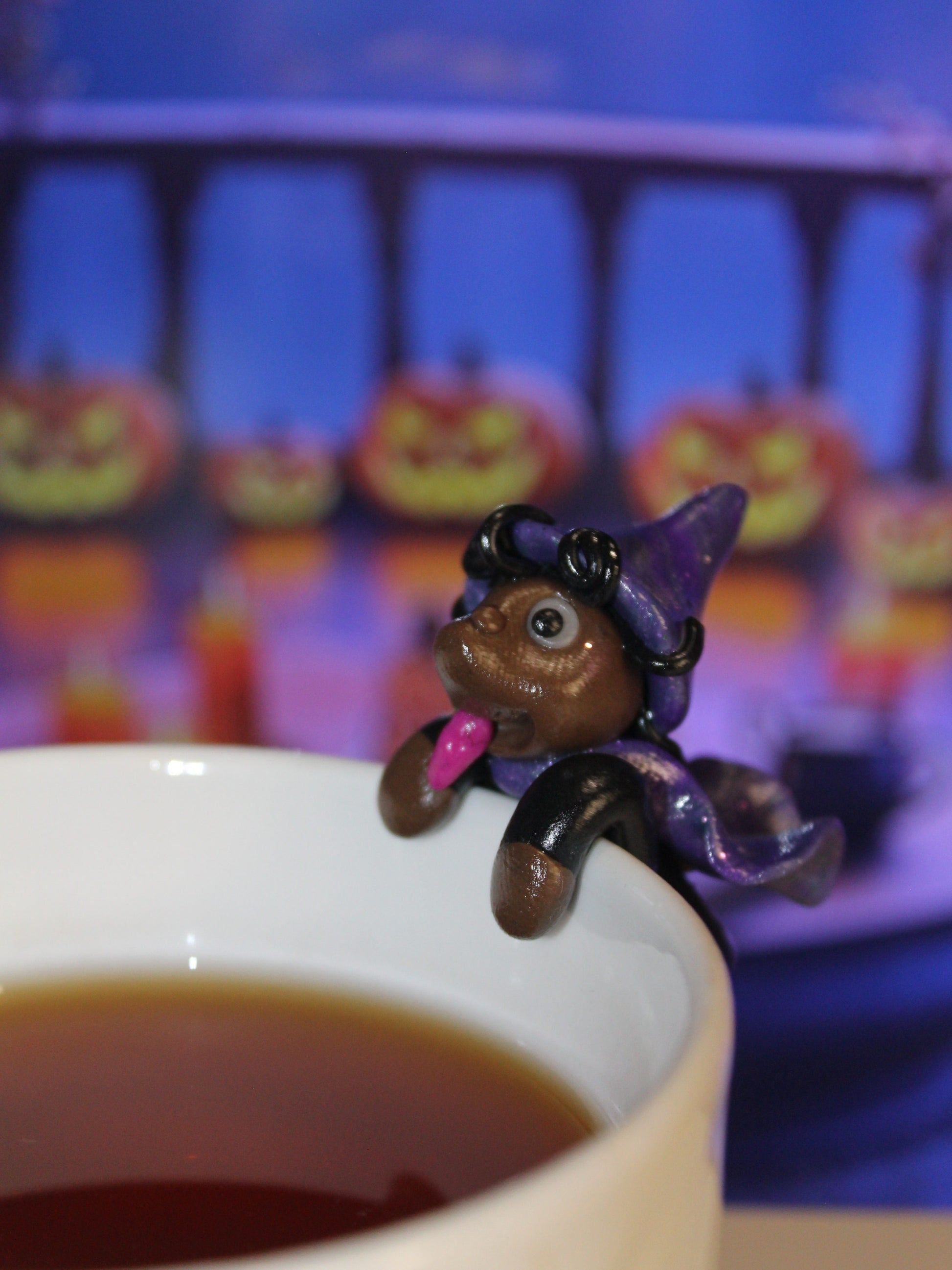 Porte sachet de thé sorcière 