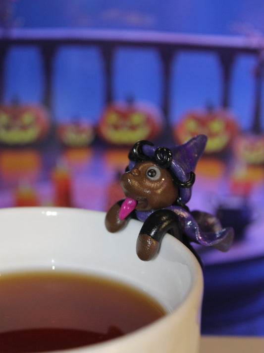 Porte sachet de thé sorcière 