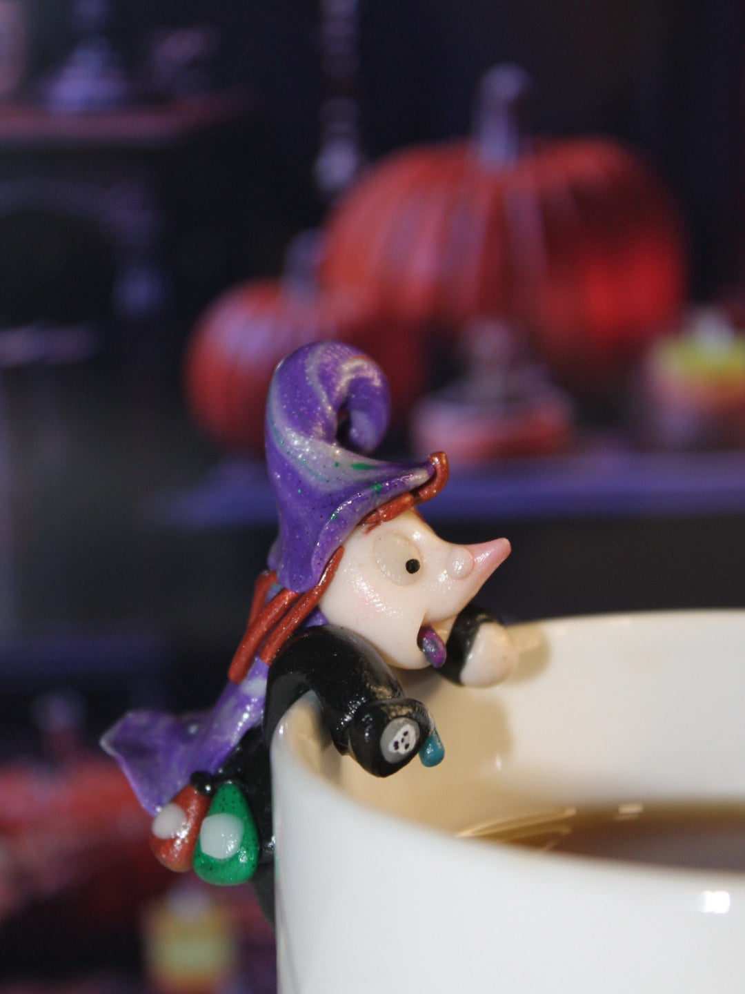 Porte sachet de thé sorcière plusdelles 