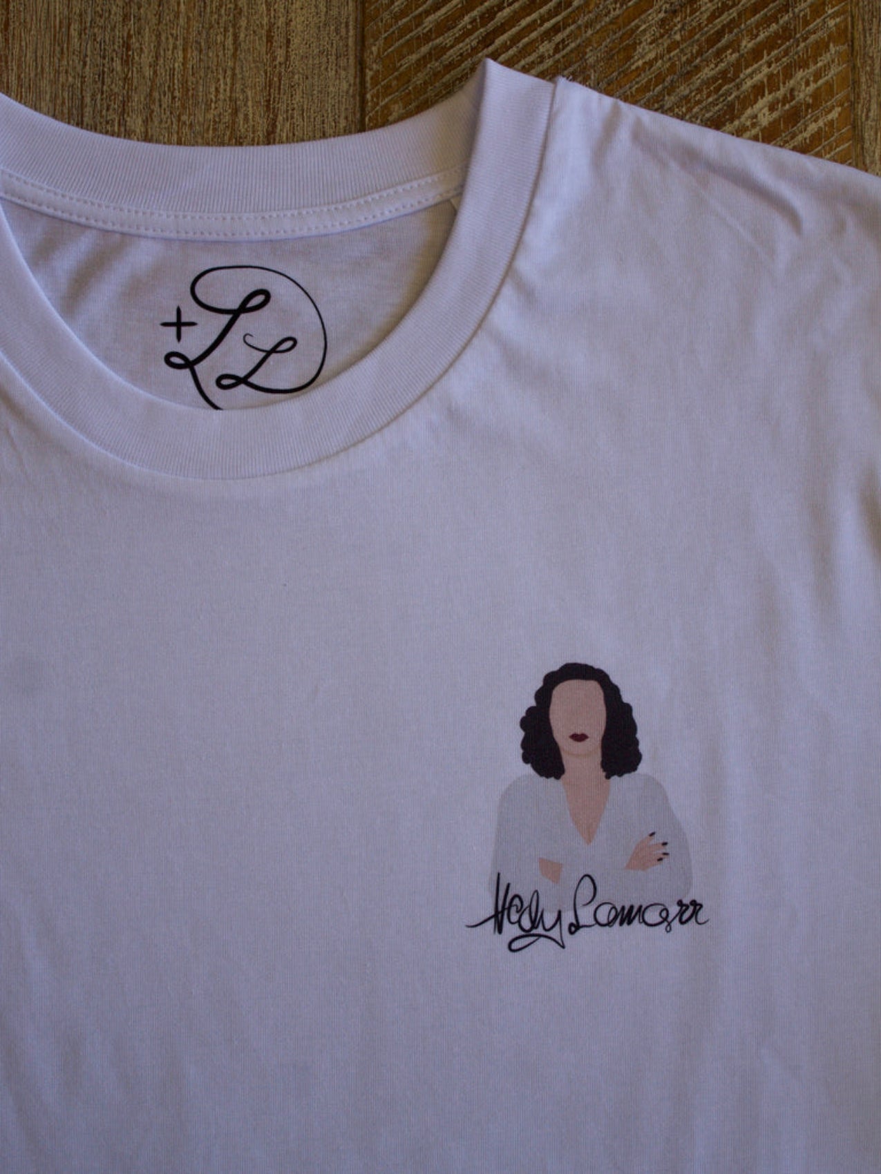 détails T-shirt Hedy Lamarr