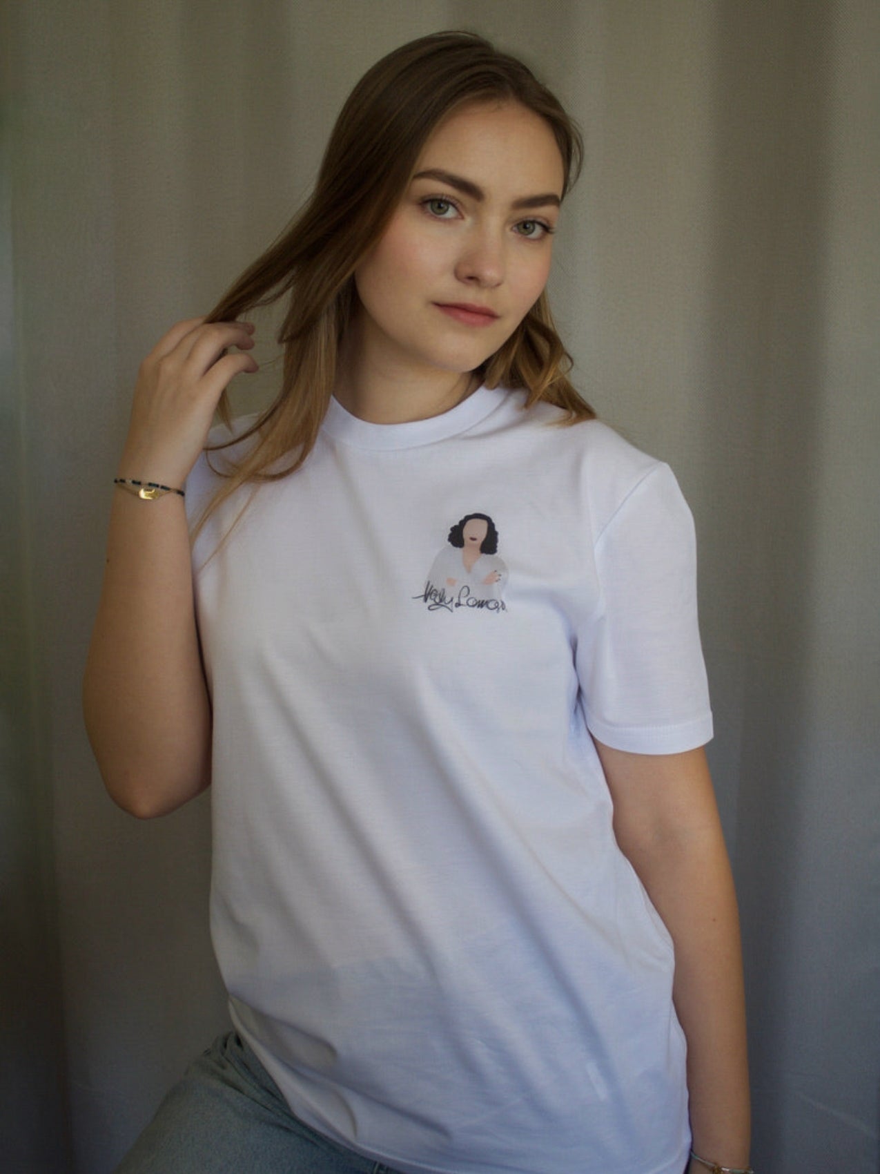 T-shirt Hedy Lamarr n°2 porté par une femme